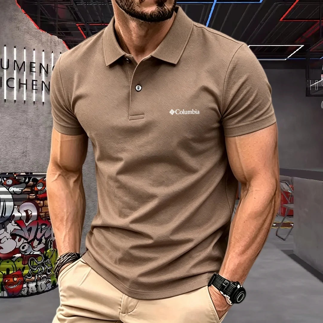 100% pure cotton 2026high-end brand men's short sleeve polo shirt summer fashion luxury logo embroidered golf top casual T-shirt