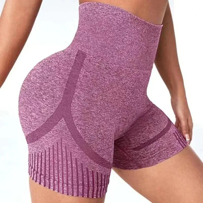 Yoga Underpants Seamless High-Elasticity High-Waist Quick-Drying Casual Sports Yoga Shorts Women's Tahsi Fashion House