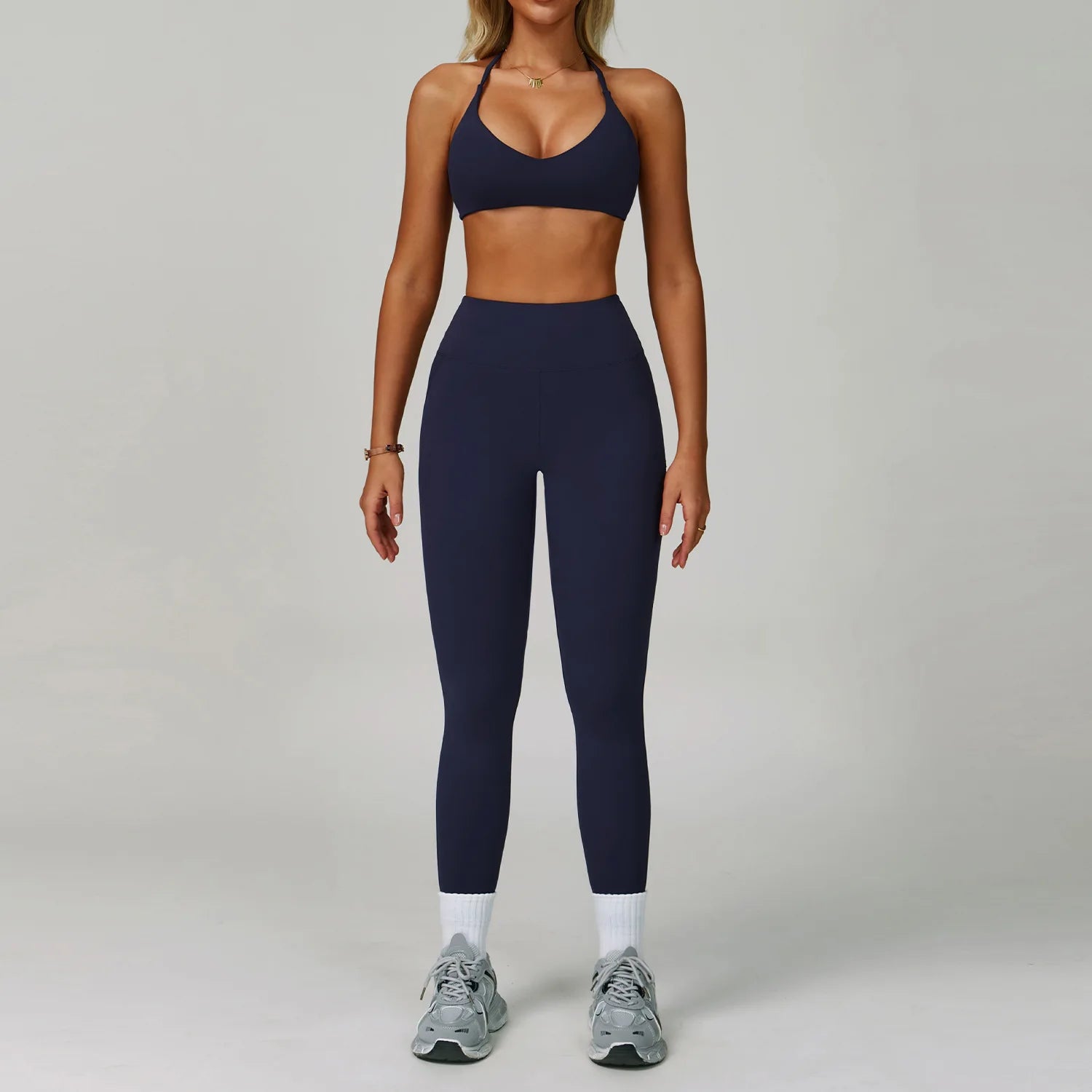 2 Piece Set Women's Tracksuit Fitness Clothes Yoga Sets Sportswear Workout Bra High Waist Leggings Set Gym Clothing Sports Suits - ATFH