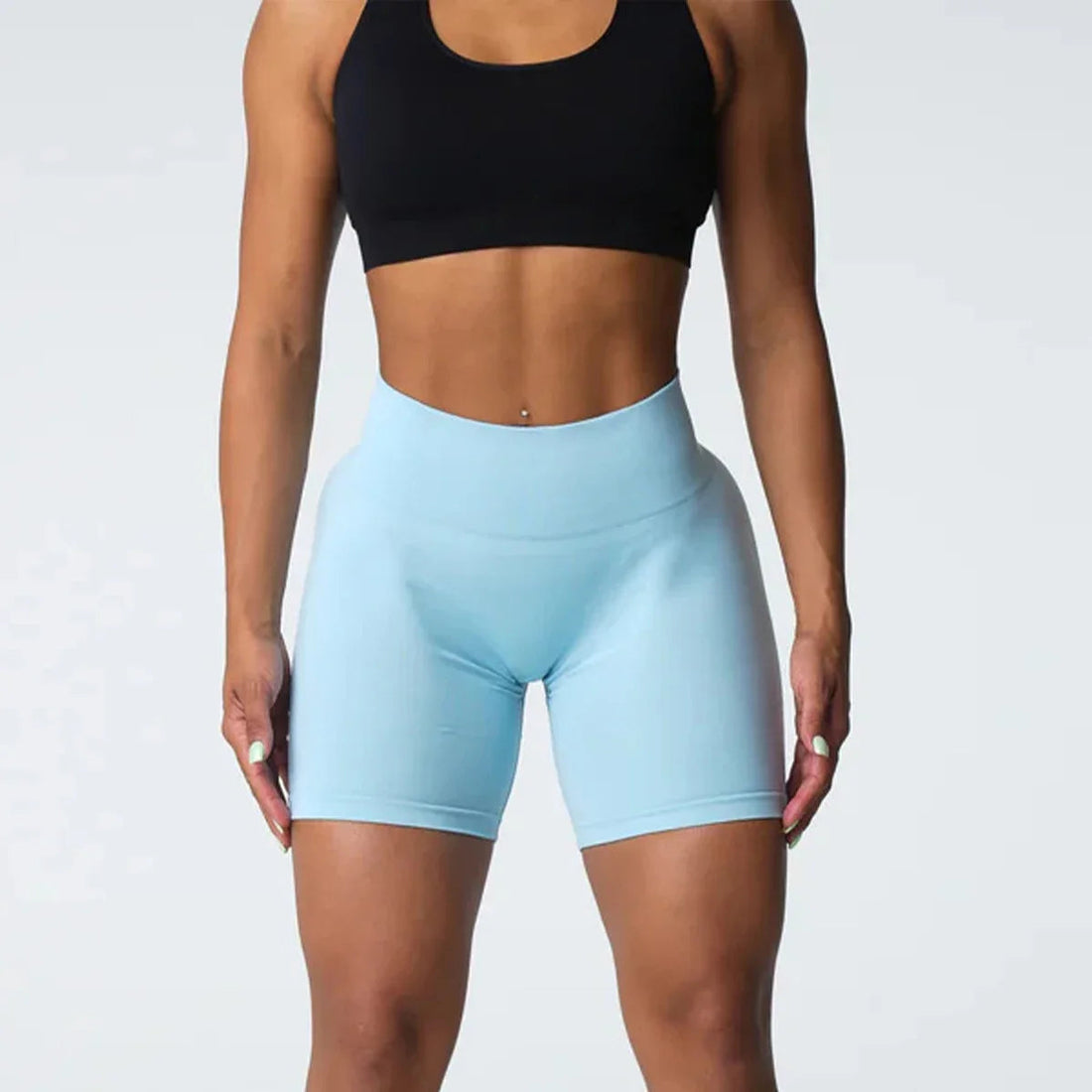 Pro Spandex Shorts Woman Fitness Elastic nv navigation Sports Running Yoga pants  tight pants cycling shark pants Tahsi Fashion House
