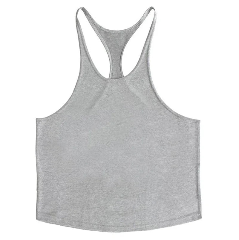 Muscle guys Gyms Tank Top Men Workout Clothing Bodybuilding Stringer Men Vests Cotton Y back Singlets debardeur fitness homme