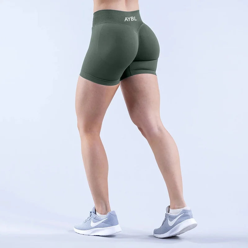 Yoga Shorts Fashion Low Waist Seamless Yoga Shorts Scrunch Bum Gym Shorts Women Workout Biker Stretch Fitness Shorts Tahsi Fashion House