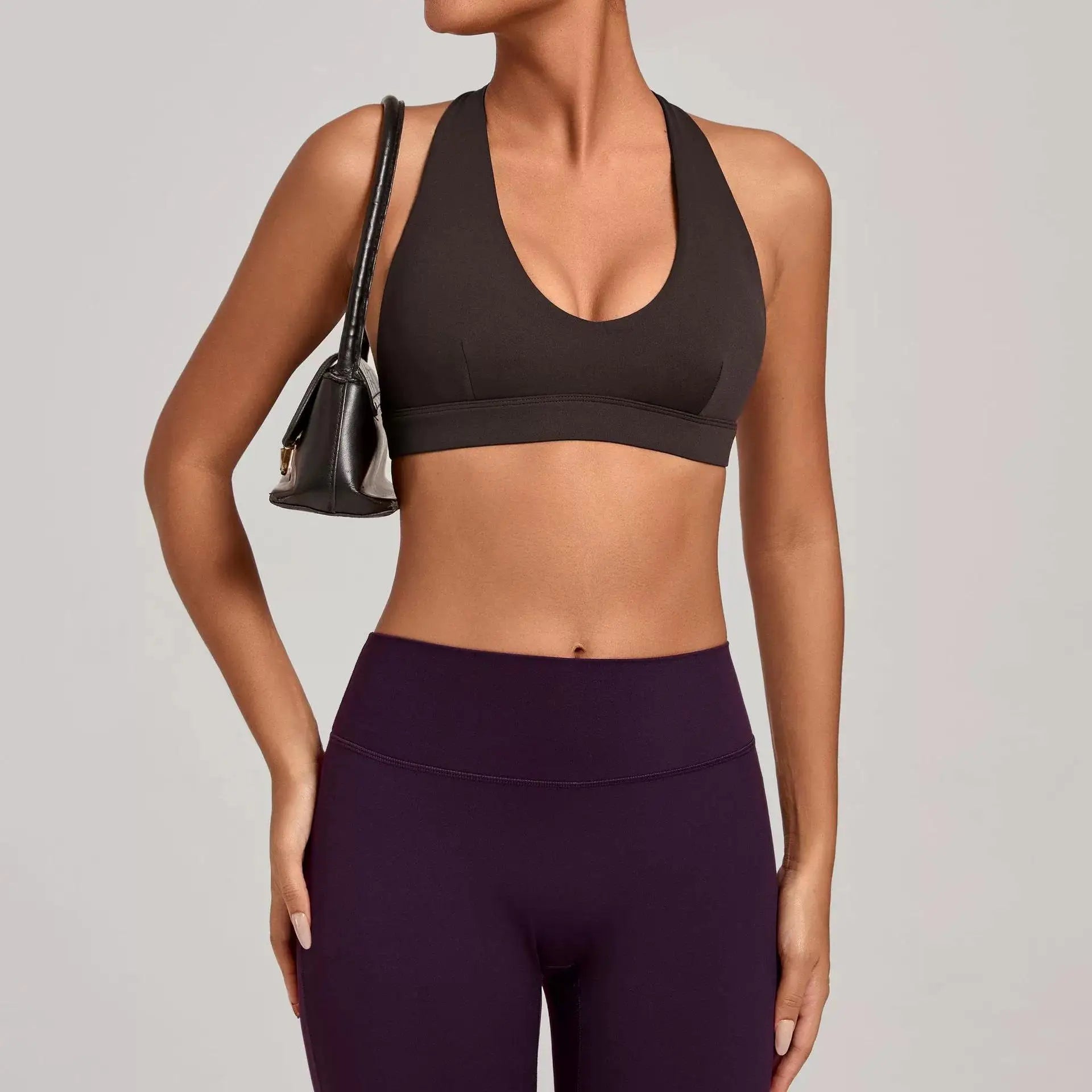 New Arrival Sports Sexy Bra Women Support Push-up Open Cross Strap Back Gym wear Fitness Sports Underwear Yoga Workout Underwear - ATFH