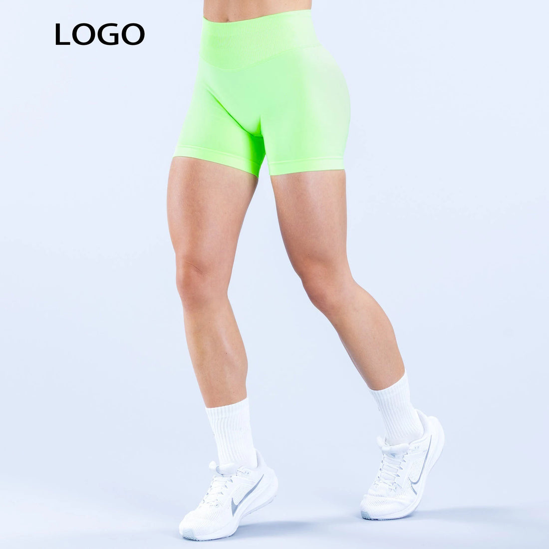 D  LOGO  Summer Running Sports Shorts Women Buttock Lift Leggings Women Cycling Slim Fit Workout Shorts High Waist Yoga Shorts