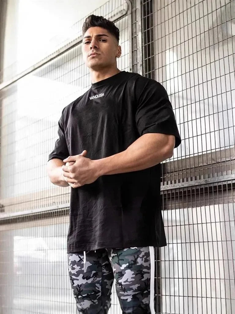 New Sale Men's Breathable Linen Blend Short Sleeve T Shirt – Oversized Sport Fit for Gym Running & Summer Leisure ATFH