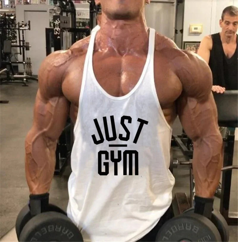 New Bodybuilding men Stringer Tank Top print Fitness Singlets Sporting Vest muscle Sleeveless Tanktops shirt