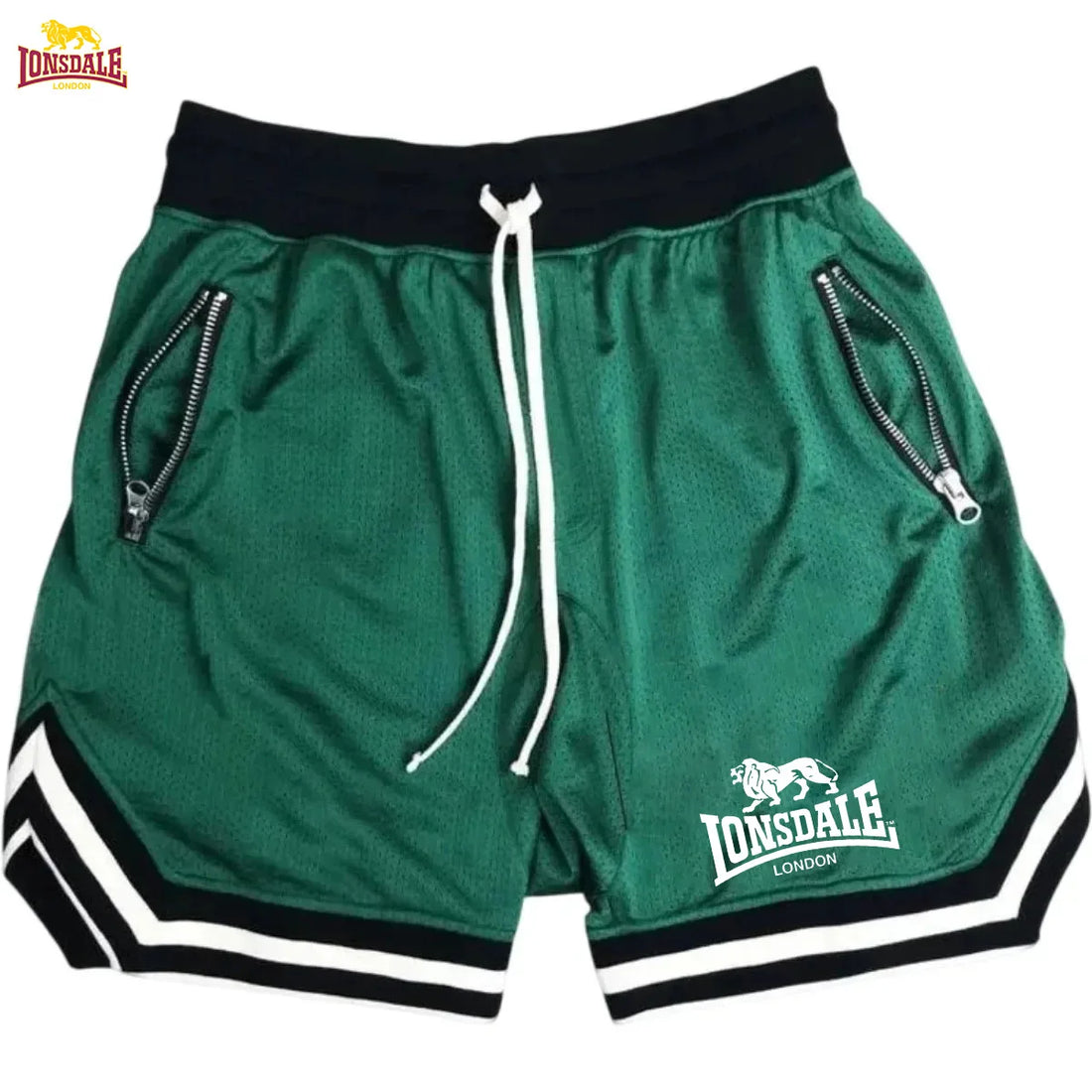 LONSDALE 2026 Novos Shorts De Basquete Esportivos Masculinos De Verão Casuais Soltos Respiráveis Em Tela Moda Hip Hop