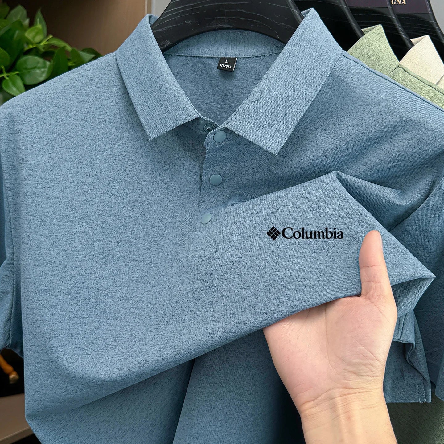 Men's summer quick drying polo shirt fashion letter embroidery business leisure comfort commut ventilate short sleeve Tshirt