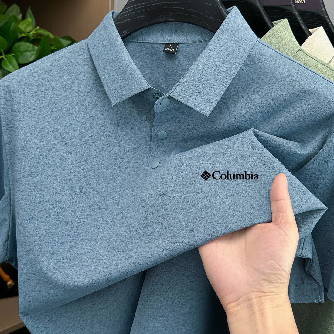 Men's summer quick drying polo shirt fashion letter embroidery business leisure comfort commut ventilate short sleeve Tshirt