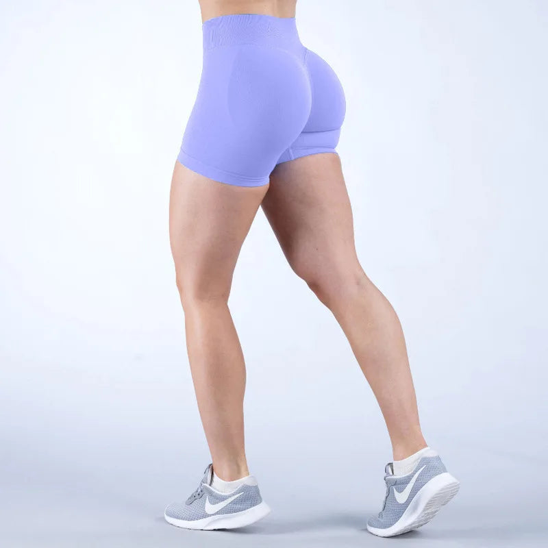 Women's Low-Rise Yoga Pants Three-quarter Length Shorts Tummy Control Workout Leggings Gym Fitness Running Seamless Tights