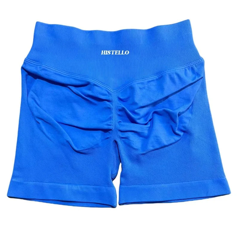 HISTELLO Sports Shorts Df Substitute High Waist Women Yoga Workout Short Seamless Leggings Stretch Fitness Running Gym Shorts Tahsi Fashion House