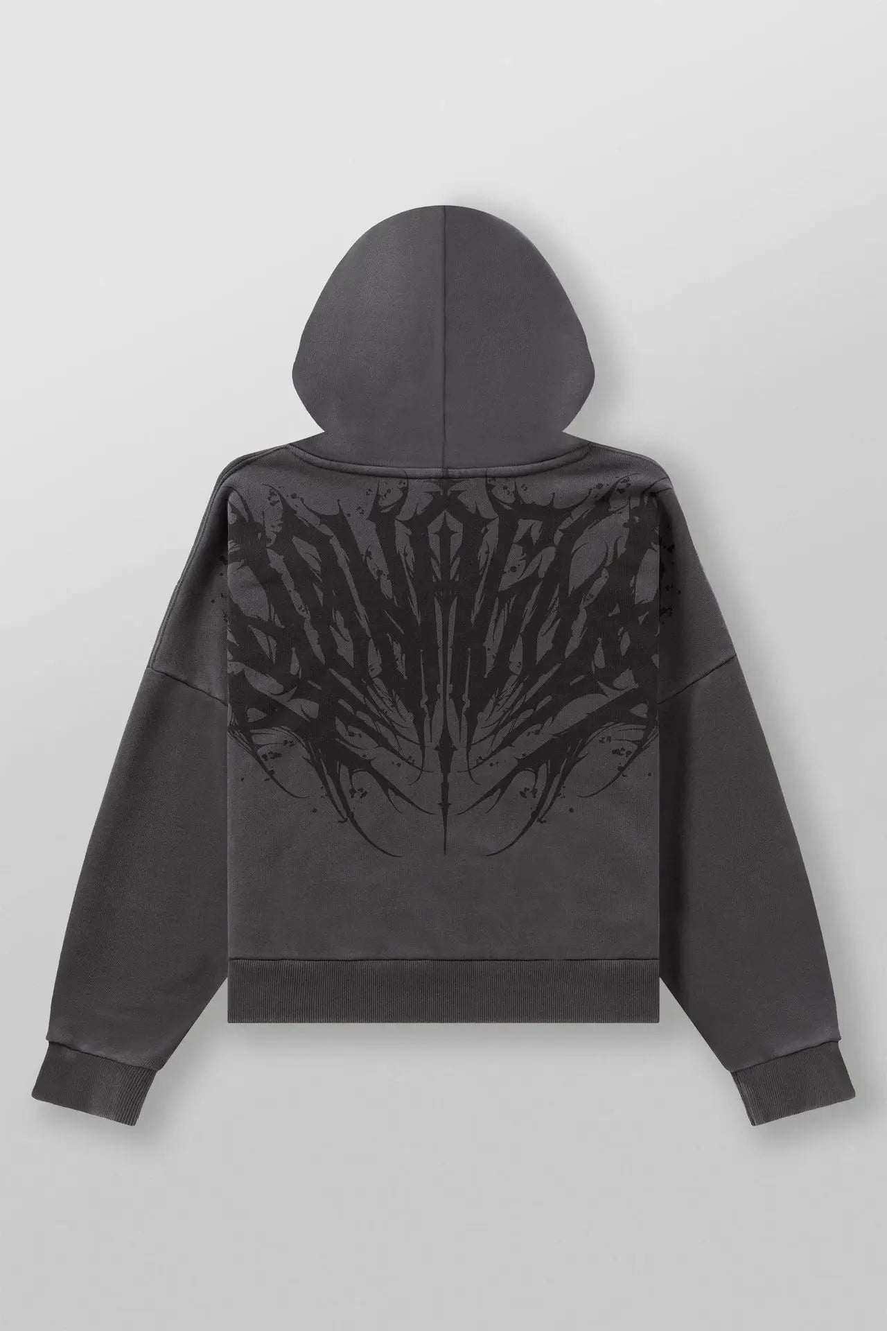 American-style streetwear sports hoodie for jogging, fitness, casual running, and training with wing-shaped print - ATFH