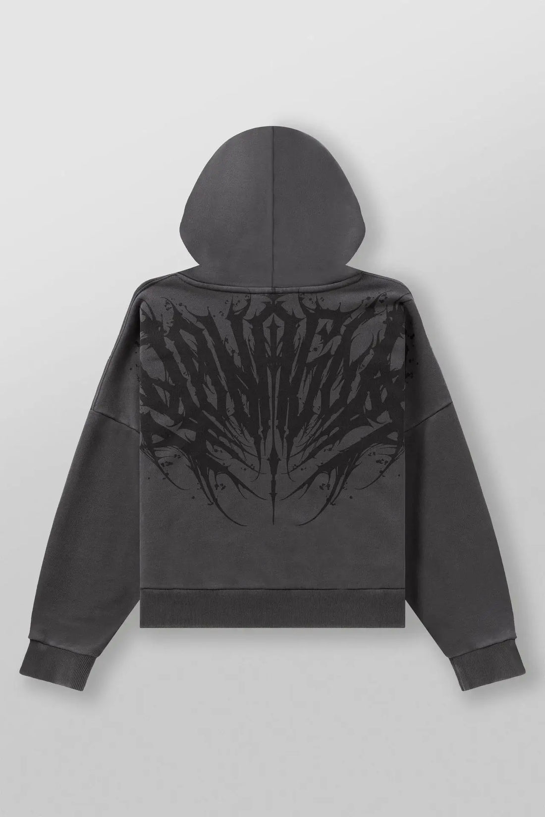 American-style streetwear sports hoodie for jogging, fitness, casual running, and training with wing-shaped print - ATFH