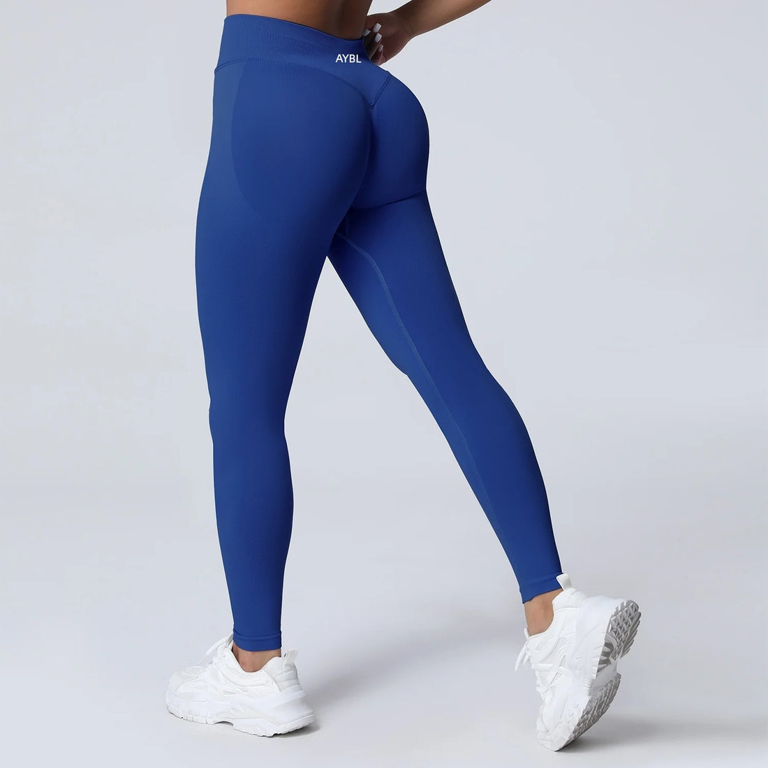 New Gym Yoga Leggings Women Seamless Yoga Pants High Waist Low Ribbed Band Fitness Leggings Fitness Sweat Wicking Workout Tights - ATFH