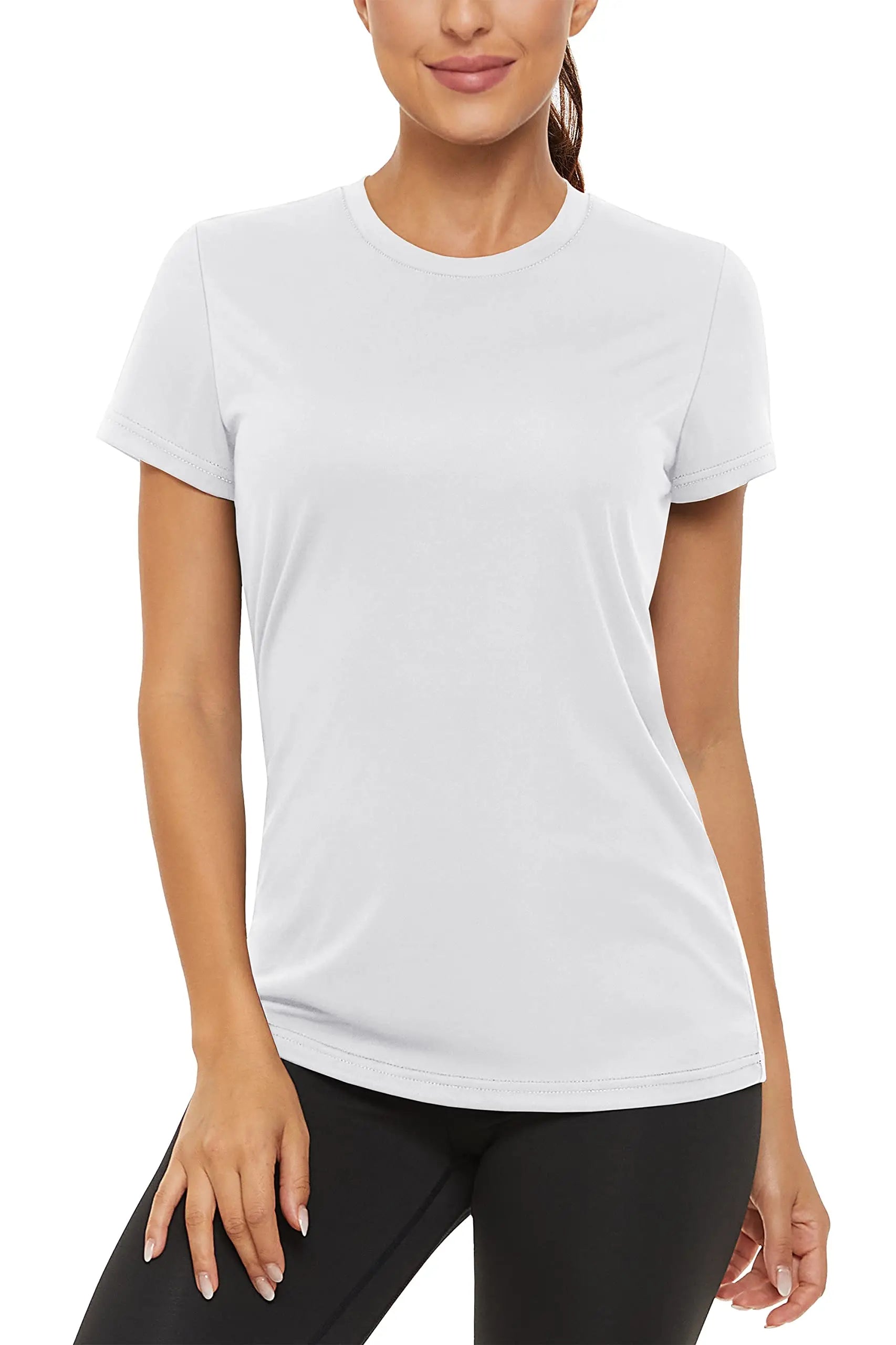 TACVASEN Summer Casual Performance T-shirts UPF 50+ Quick Dry Womens Sun Protection T-shirt Outdoor Running Swim Tee shirts Tops - ATFH