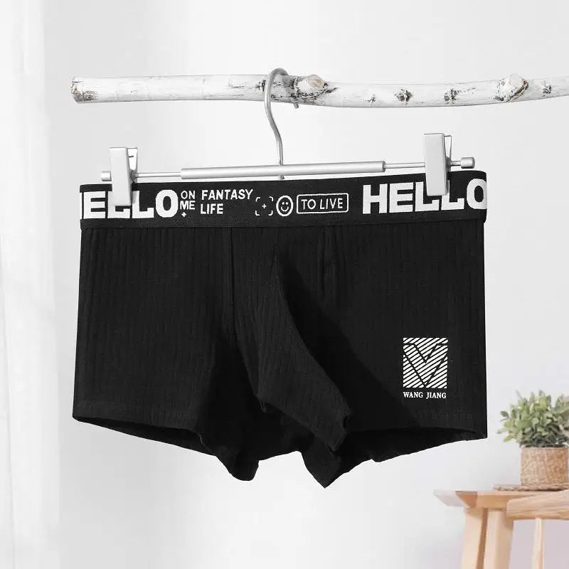 Men's Open Elephant Nose Boxer Shorts Cotton Comfortable Breathable Male Separate Long Penis Pouch Underpants Sexy Underwear