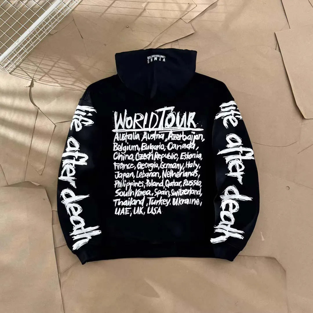 2025FW Best Vesion VTRN HUB Website Logo Printed Women Men Hooded Sweatshirt Hoodies Hiphop Oversized Men Cotton Hoodie Pullover - ATFH