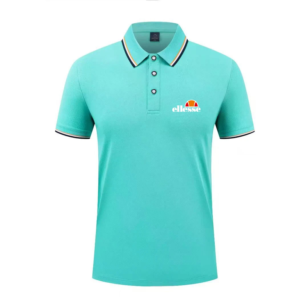 2026 New Men's Casual Solid Color Short Sleeved Polo Shirt Summer Fashionable and Comfortable Versatile Top