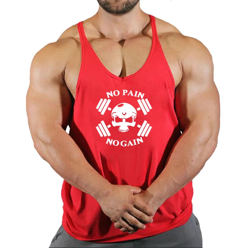 2026 Brand Fitness Clothing Bodybuilding Singlets Tank Top Men Muscle Shirt Sportswear Vests Cotton Stringer Tops