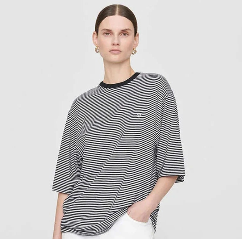 New Women's Cotton Short Sleeved T-shirt High Quality Printed Versatile Loose Top - ATFH
