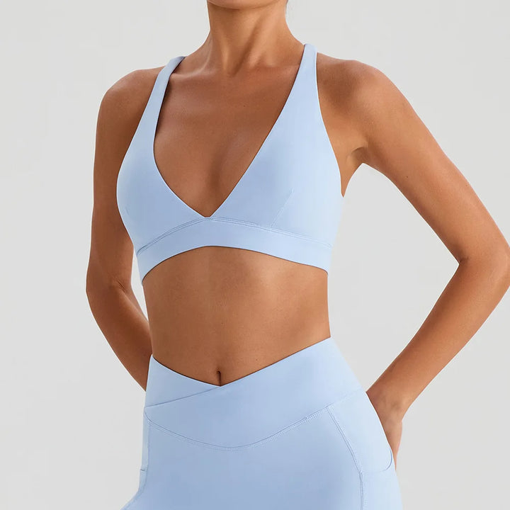 Sports Bras For Women Gym Top Shockproof Elastic Fitness Sports Underwear Slim Yoga Crop Top Sports Underwear Athletic Wear - ATFH