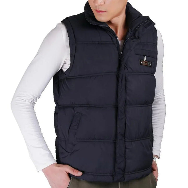 2021 Bestseller Winter Mens Cotton Vest Coats  Mandarin Collar Men Warm Windbreak Casual Waistcoat Plus Size XL-5XL 4 Color ATFH