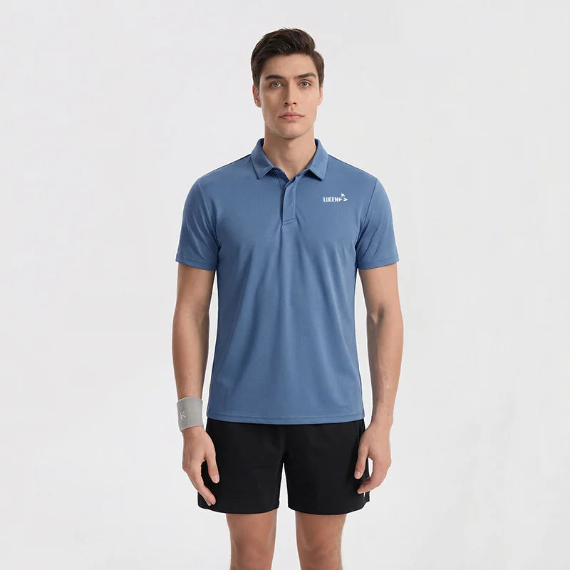 LUCEN Summer fashion high-quality POLO shirts outdoor casual sports short-sleeved T-shirts Tops Breathable Tees