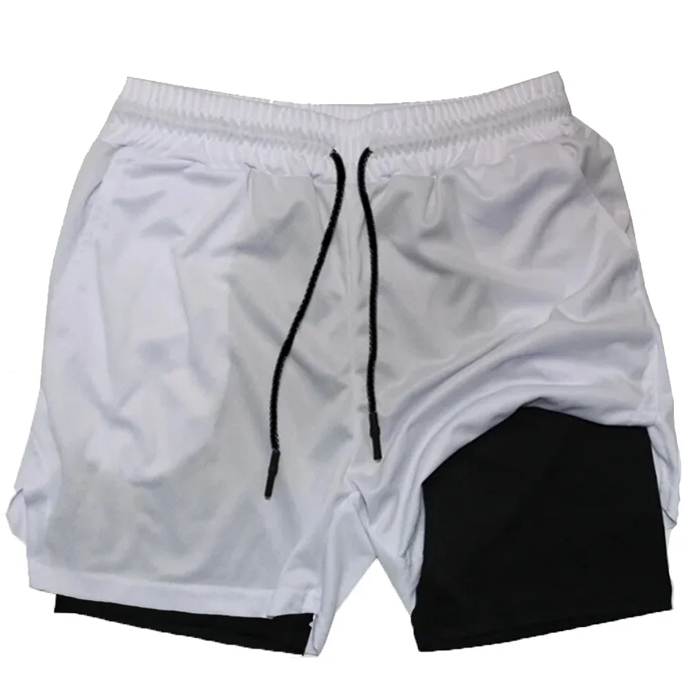 Summer Sports Versatile Double Layer Men's Shorts Everyday Casual Quick-drying Sports Shorts Men