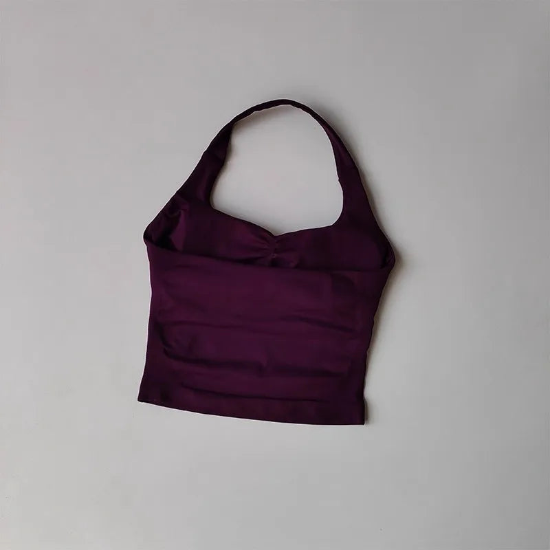 Halter Yoga Vest, Shockproof Running Sports, High-Strength Sports Underwear, Fitness, Pilates Suspender, Beautiful Back, Autumn - ATFH