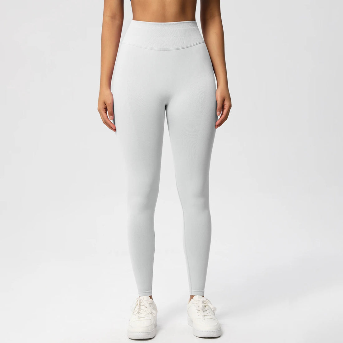 Seamless Women Solid Waist Yoga Pants Three-section Waist Sexy Hip-lifting Tight Sports Pants Fitness Exercise Yoga Pants - ATFH