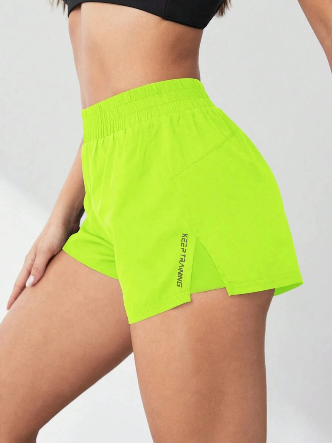 2026 New Style Faux Two-Piece Anti-Exposure Yoga Shorts Sports Shorts Running Fitness Tennis Casual Basic Sports Pants Women's Tahsi Fashion House
