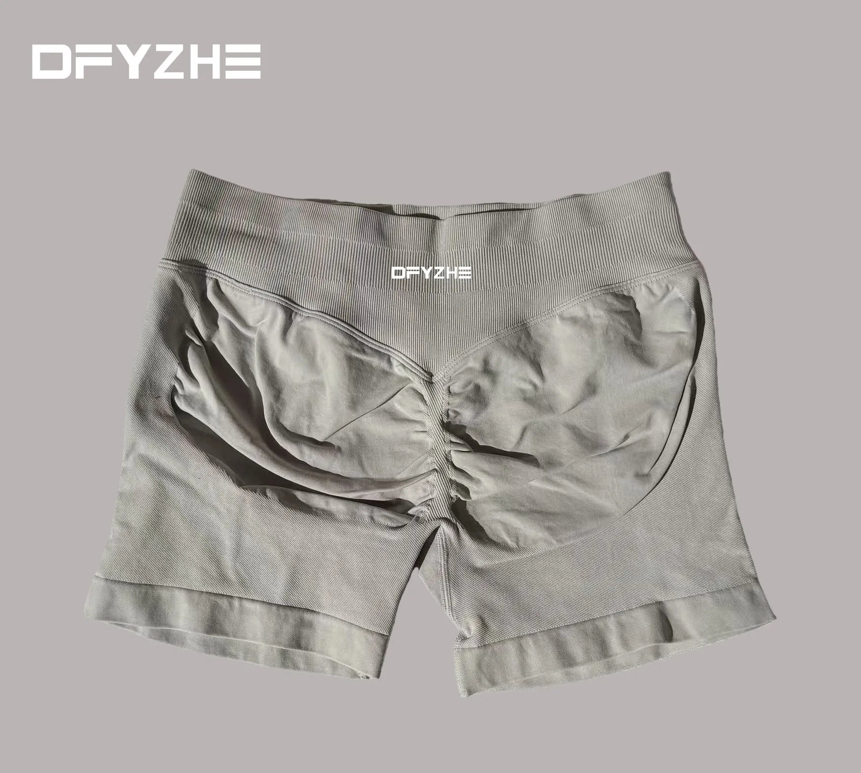 DFYZHE Women's Impact Shorts 4.5" – Seamless High Waist Ribbed Workout Shorts for Yoga Cycling & Fitness Tahsi Fashion House