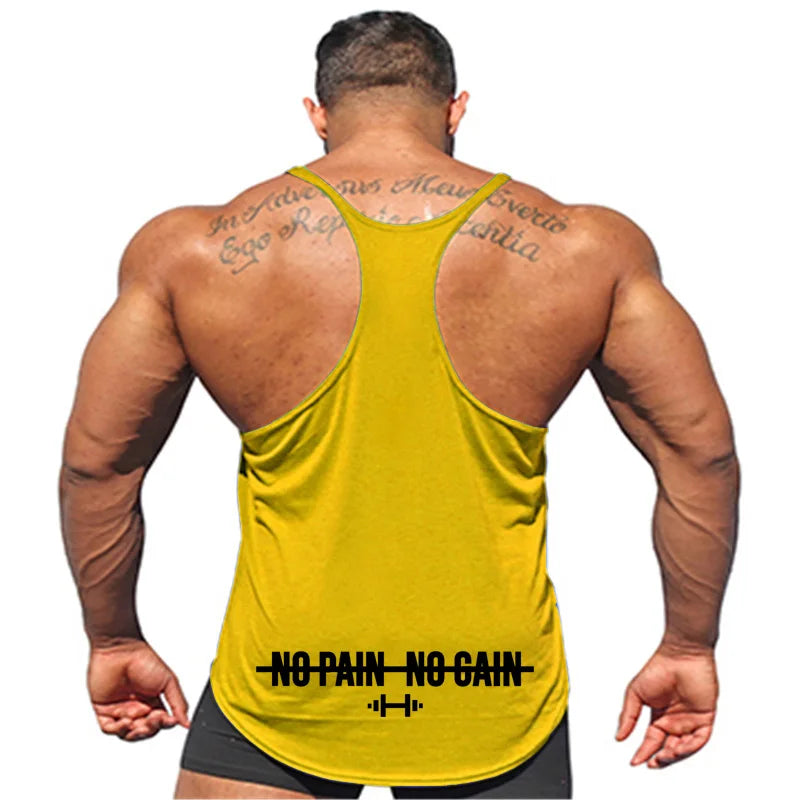 Men Sexy Loose Stringer Singlet Summer sleeveless Cotton Sport Casual Workout Tank Top Fitness Training breathable Bodybuilding
