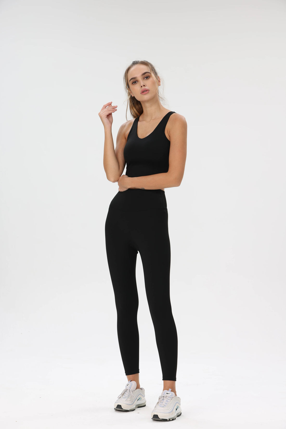 No Front Seam Leggings for Women Seamless High Waisted Buttery Soft Yoga Pants Sports Female Tights Lycra Lifts Buttocks Workout ATFH