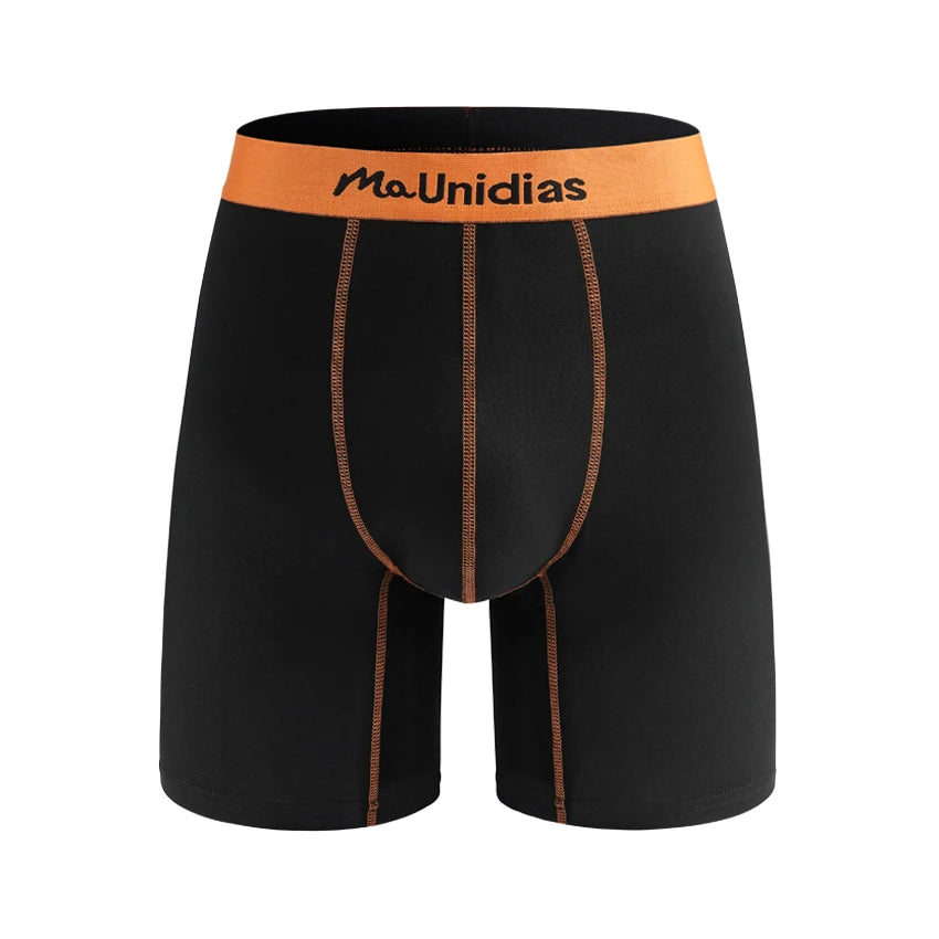1pcs Medium-Long Men Underpants Shorts Brand Underwear For Men Boxers Sexy Print Men's Panties Letter Waistband Boxer Briefs