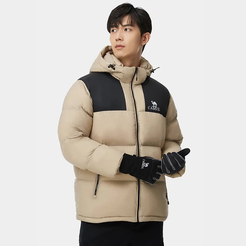 GOLDEN CAMEL Outdoor Down Jackets Women Men's Winter Coats Windbreakers Thickened Plush Bread Jacket for Men 2024 Winter New