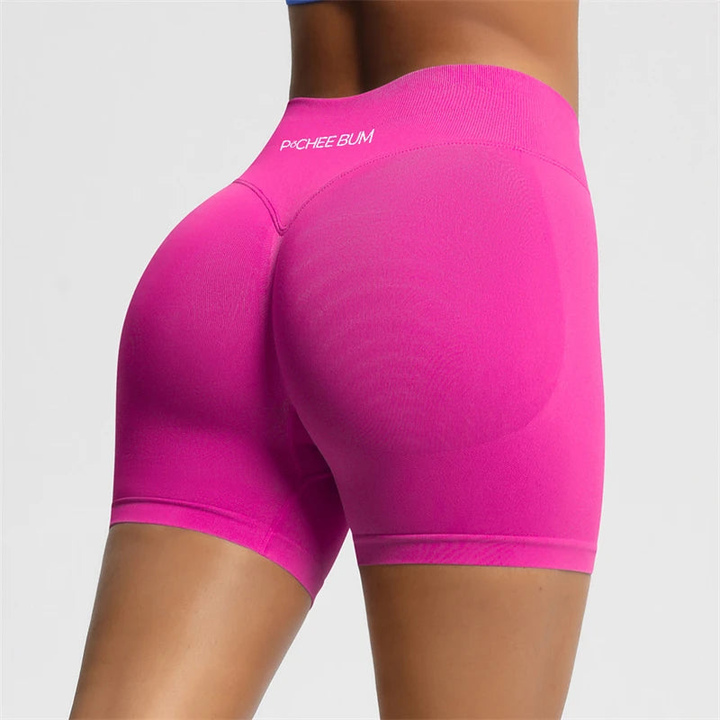 BUM Shaping Yoga Shorts Woman Stretch Breathable Peach Hip Fitness Running Shorts Hip High Stretch Impact Wicks Gym Shorts