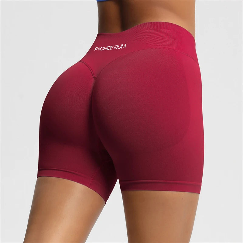 BUM Shaping Yoga Shorts Woman Stretch Breathable Peach Hip Fitness Running Shorts Hip High Stretch Impact Wicks Gym Shorts