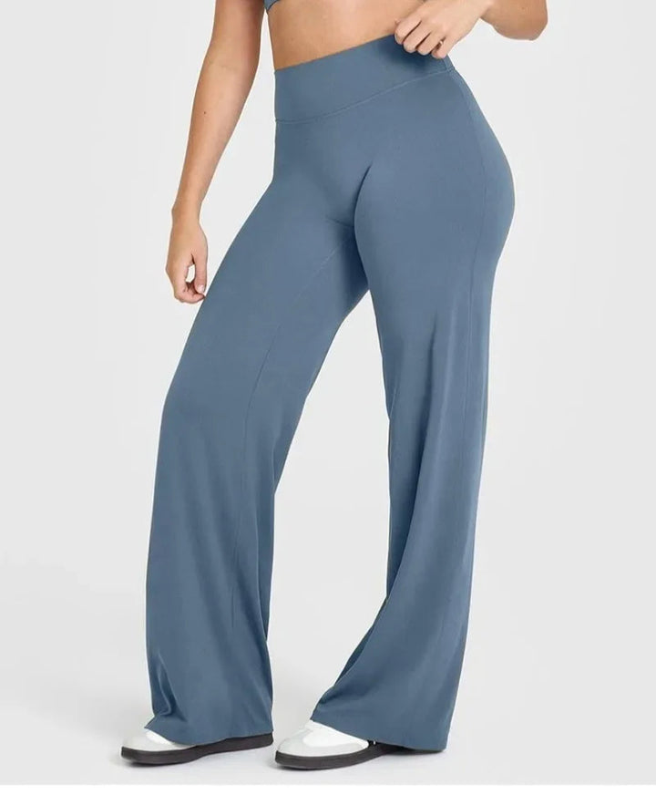 STOUREG Sport Trousers Straight-Leg Pants Ultra Soft Butter Fabric Women's Mid-Waist Yoga Pants GYM Naked Feel Pilates Running ATFH