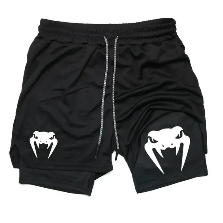 2026 Men's 2-in-1 Running Shorts High quality Elastic Double layer Shorts Breathable Lightweight Training Shorts
