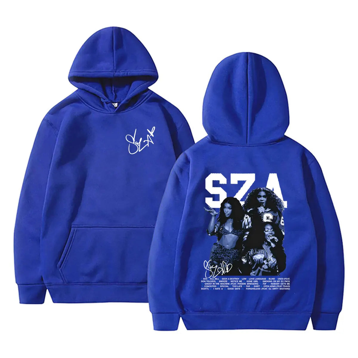 Hot Rapper SZA SOS Graphic Hoodie Men Women Hip Hop Fashion Oversized Hooded Sweatshirt Unisex Vintage Casual Pullover Hoodies