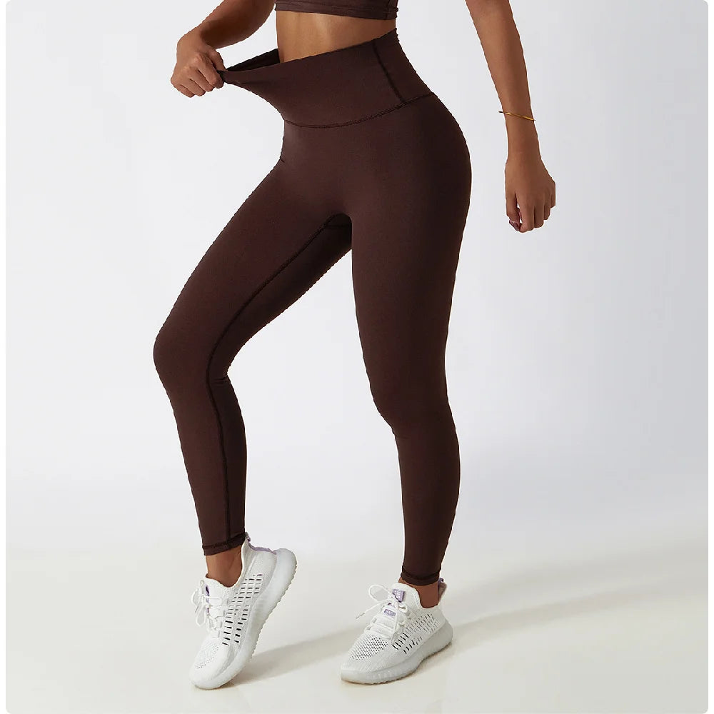 Women Yoga Pants High Waist Gym Fitness Leggings Tights Breathable Yoga Pants Running Workout Leggings Female Gym Yoga Clothing - ATFH