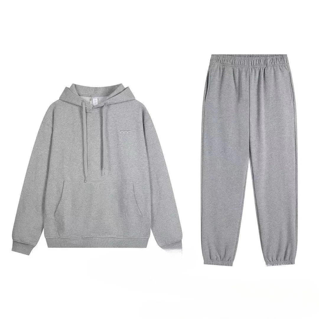 2026 Men's Autumn/Winter Sports and Leisure Top, Pants, Loose and Comfortable Simple Set, Two Piece Set - ATFH