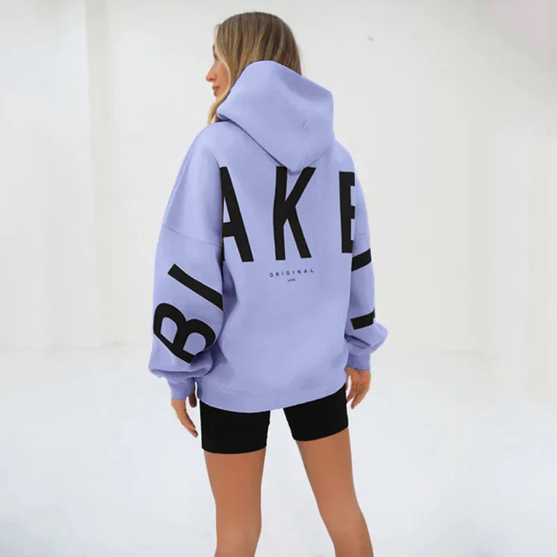 Y2K New in Hoodies & Sweatshirts Winter Fashion Printed Thickened Versatile Long Sleeve Baggy Hoodies Woman Clothing - ATFH