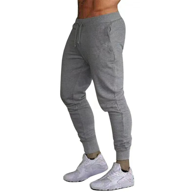 026 Men's casual pants, spring and autumn sports thin sweatpants, men's running and jogging fashionable solid color sports pants