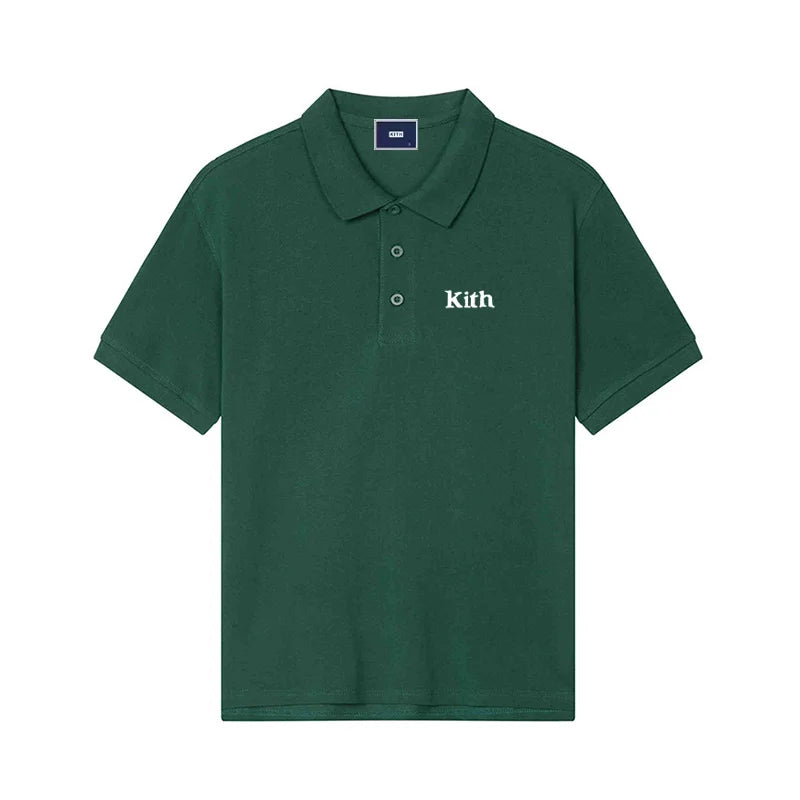 Japan Korea Quality 100%Cotton Solid polo T Shirt Mens Short Sleeve Fashion Trend Clothing Woman Summer Letter Embroidery Tops