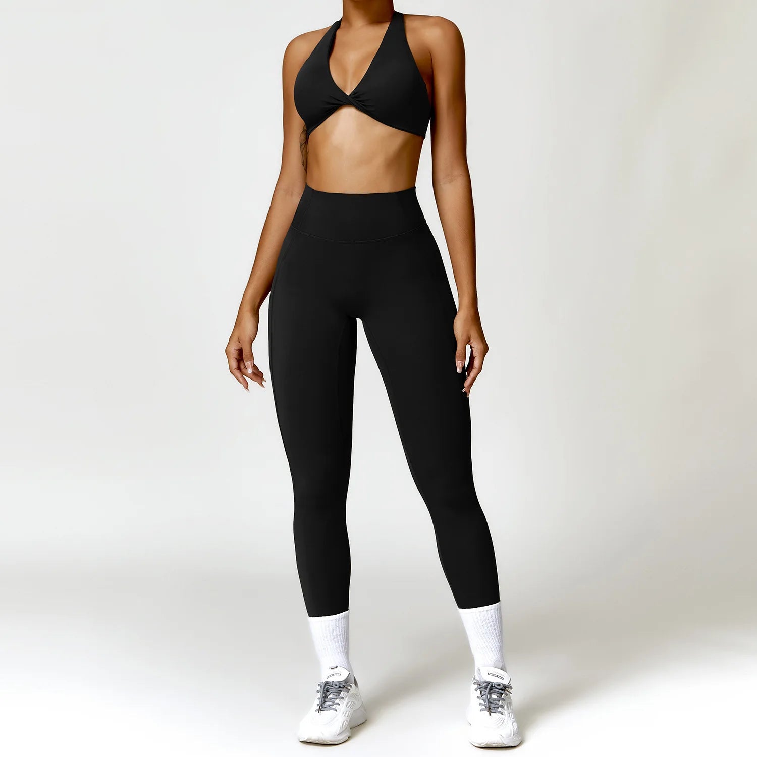 Women Seamless Yoga Set 2PCS Gym Workout Clothes for Female Push Up Bra High Waist Leggings Sexy Fitness Sportswear Sports Suits - ATFH