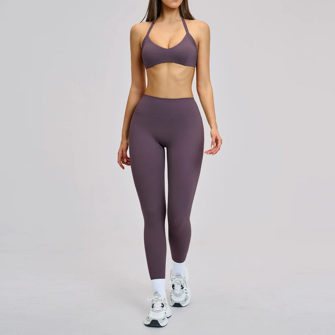 Women's Yoga Suits 2 Piece Sportswear Yoga Tracksuit Ventilate Vest High Waist Leggings Outfit Gym Set Running Workout Clothes - ATFH