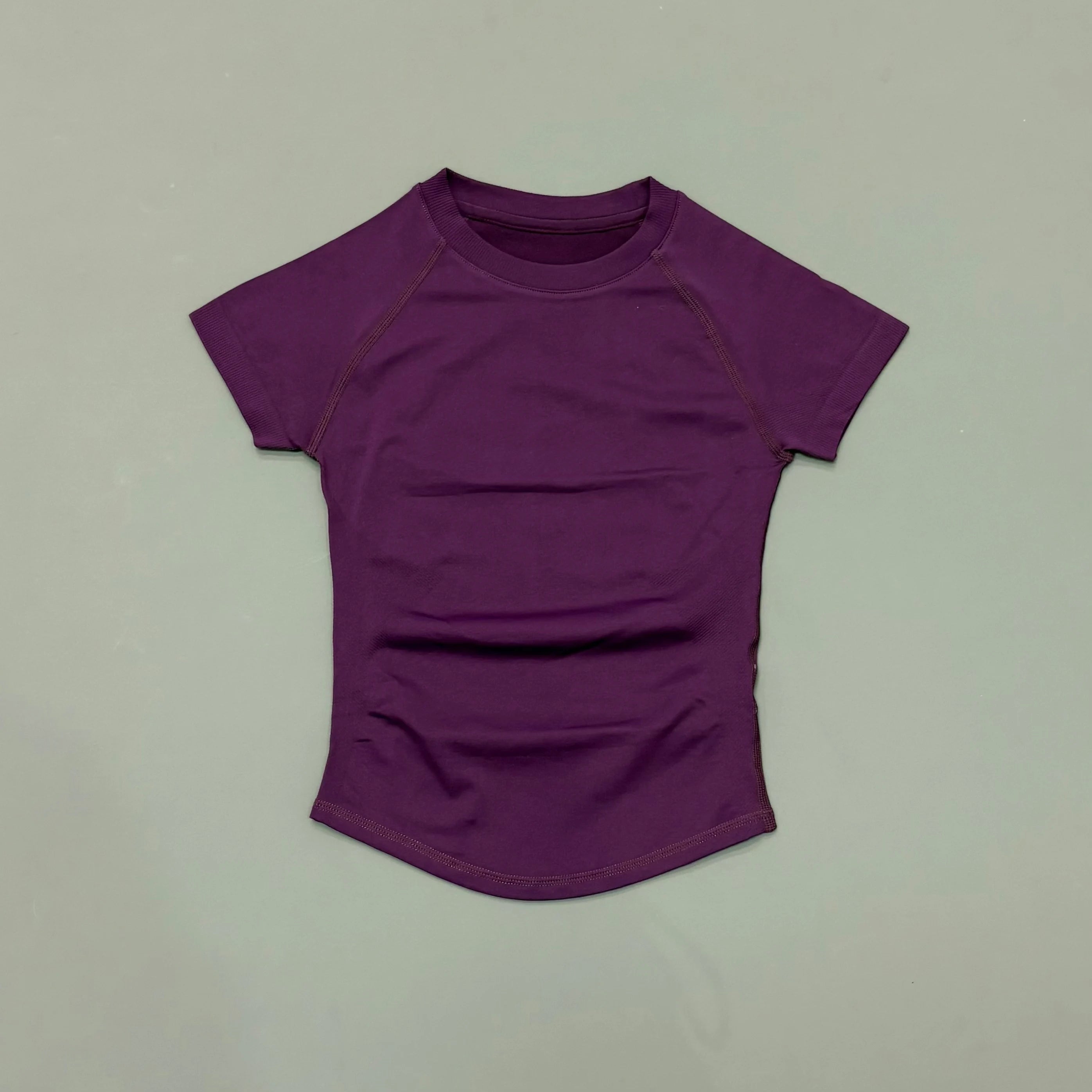 Yoga Tops Women Seamless Impact Short Sleeve Slim Fit Quick Dry Breathable Gym Fitness Workout Running Sports Athletic Tee - ATFH