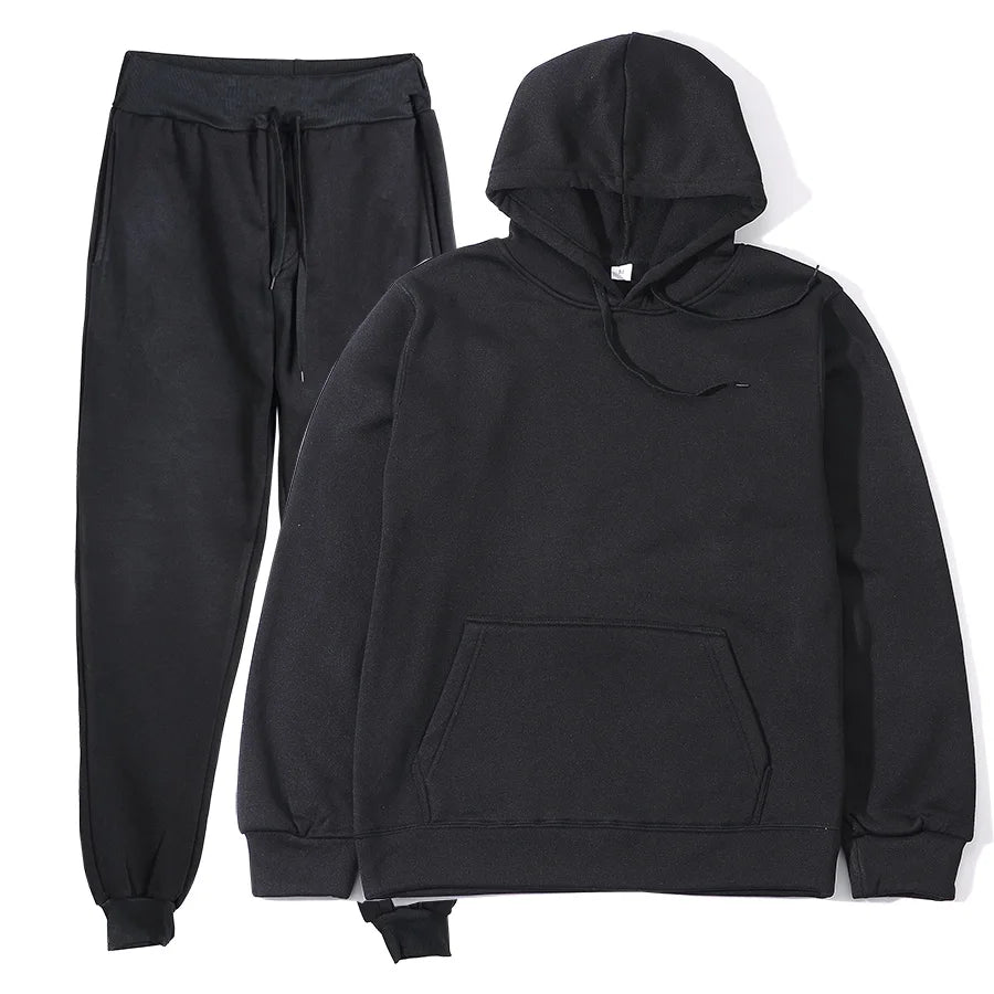 Men's Sports Suits Fashion Tracksuit Women Hoodies + Pants Two Pieces Sets Running Casual Sweatshirts Sweatpants Men's Clothing ATFH